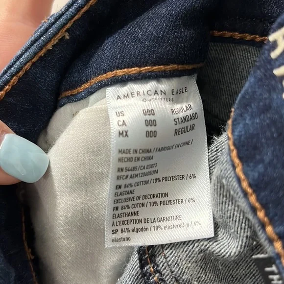 American Eagle jeans size 000 - Picture 4 of 4